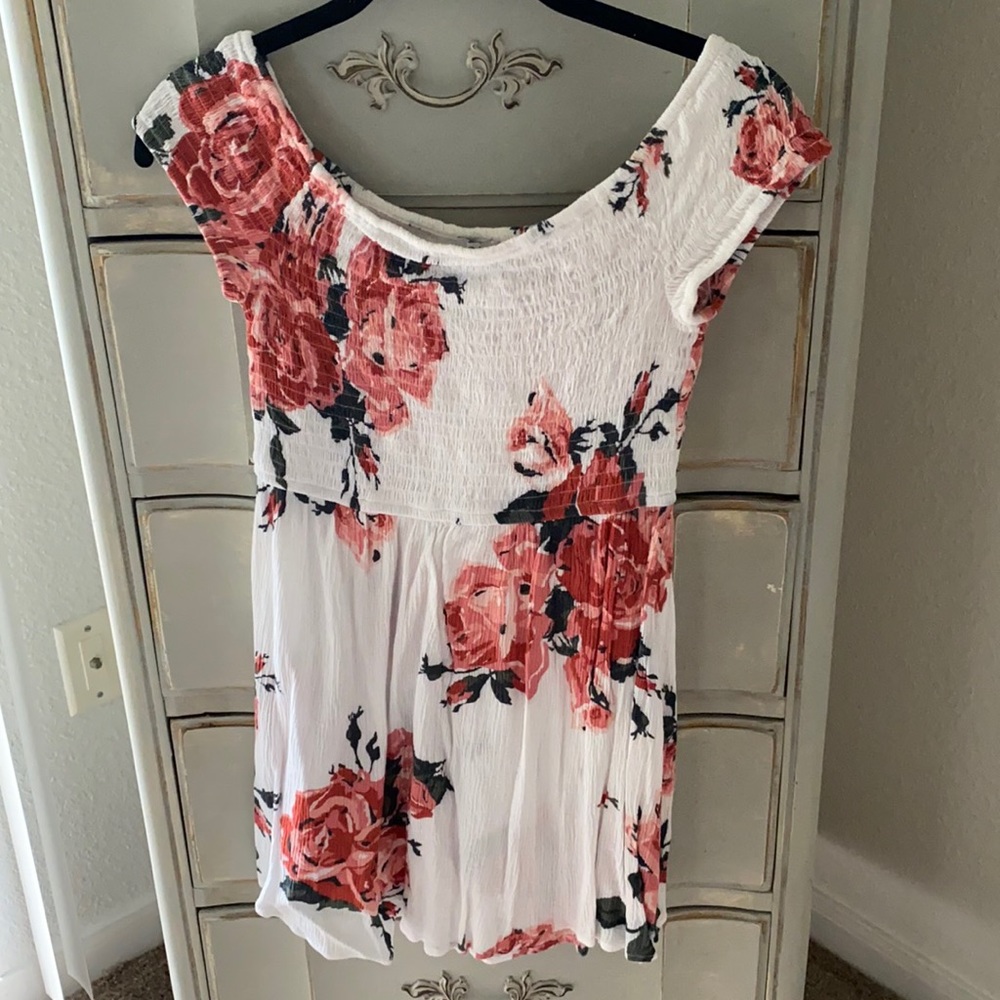 Off the shoulder floral dress